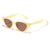 Classic Style Solid Color Ac Cat Eye Full Frame Women'S Sunglasses