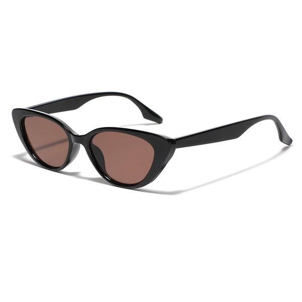 Classic Style Solid Color Ac Cat Eye Full Frame Women'S Sunglasses