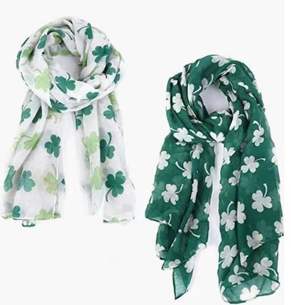 Unisex Ig Style Shamrock Polyester Printing Scarf
