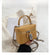 Women'S Medium Pu Leather Solid Color Classic Style Square Zipper Shoulder Bag