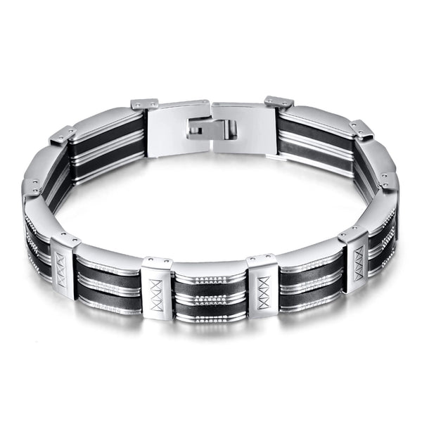 Titanium Steel Punk Rhombus Plating Bracelets