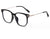 Fashion Minimalist Solid Color Pc Square Full Frame Optical Glasses