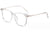 Fashion Minimalist Solid Color Pc Square Full Frame Optical Glasses