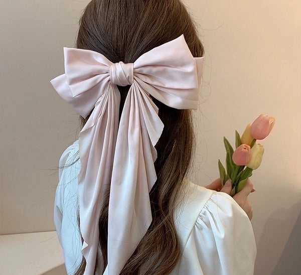 Women'S Sweet Minimalist Bow Knot Cloth Hair Clip