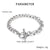 Minimalist Geometric Titanium Steel 18K Gold Plated Men'S Bracelets