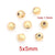 10 Pcs/Package Diameter 3Mm Diameter 4Mm Diameter 5Mm Hole 1~1.9Mm Stainless Steel Geometric Solid Color Brushed Beads