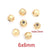10 Pcs/Package Diameter 3Mm Diameter 4Mm Diameter 5Mm Hole 1~1.9Mm Stainless Steel Geometric Solid Color Brushed Beads