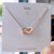Basic Classic Style Heart Shape 304 Stainless Steel Copper 18K Gold Plated Pendant Necklace