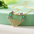 Casual Minimalist Heart Shape Copper Zircon Pendant Necklace 1 Piece