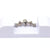 1 Piece Minimalist Geometric Plating Inlay 316 Stainless Steel  Copper Acrylic Rhinestones White Gold Plated Ear Studs Cartilage Earrings