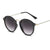 Basic Solid Color Ac Round Frame Full Frame Women'S Sunglasses