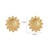 1 Pair Casual Minimalist Sunflower Heart Shape Butterfly Stainless Steel 18K Gold Plated Ear Studs