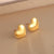 1 Pair Casual Minimalist Sunflower Heart Shape Butterfly Stainless Steel 18K Gold Plated Ear Studs