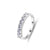 925 Sterling Silver Zircon Geometric Rings