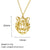 304 Stainless Steel 18K Gold Plated Minimalist Plating Hollow Out Animal Pendant Necklace