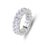 925 Sterling Silver Zircon Geometric Rings