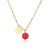 Casual Minimalist Heart Shape 304 Stainless Steel Gold Plated Plating Inlay Pendant Necklace