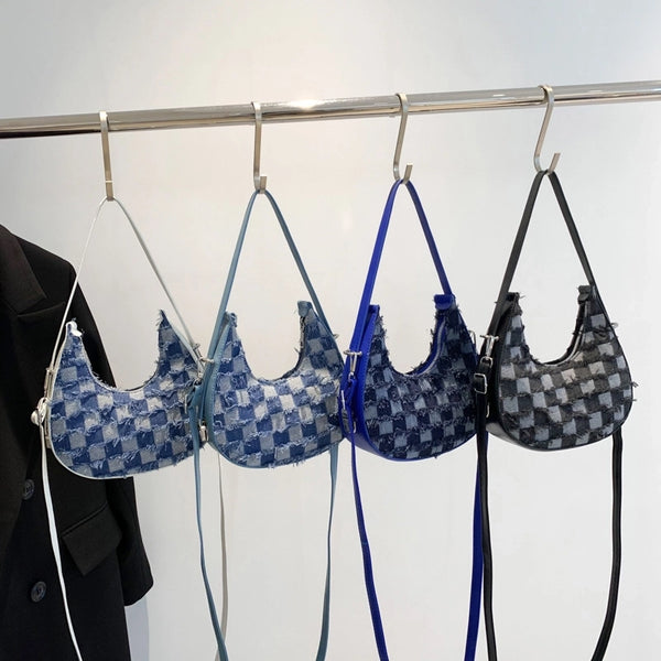 Women'S All Seasons Denim Elegant Shoulder Bag Underarm Bag