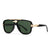 Hawaiian Tropical Modern Style Geometric Pc Square Patchwork Full Frame Women'S Sunglasses