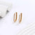 1 Pair Vintage Style Minimalist Geometric Inlay 304 Stainless Steel Zircon 18K Gold Plated Earrings