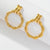 1 Pair Elegant Lady Classic Style Tassel Heart Shape Plating Titanium Steel 18K Gold Plated Drop Earrings