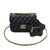 Women'S Small Pu Leather Lingge Streetwear Magnetic Buckle Square Bag