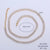 Minimalist Shiny Solid Color 304 Stainless Steel Rhinestones 18K Gold Plated Inlay Necklace