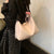 Women'S Medium Pu Leather Solid Color Basic Classic Style Sewing Thread Pillow Shape Zipper Tote Bag