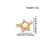 1 Piece 16 * 17Mm 18*13Mm 19 * 20Mm Copper Pearl Zircon 18K Gold Plated Cross Star Heart Shape Polished Pendant