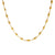 Minimalist Commute Solid Color 304 Stainless Steel None 18K Gold Plated Bracelets Necklace