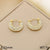 1 Pair Vintage Style Minimalist Heart Shape Inlay 304 Stainless Steel Zircon 18K Gold Plated Earrings