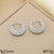 1 Pair Vintage Style Minimalist Heart Shape Inlay 304 Stainless Steel Zircon 18K Gold Plated Earrings