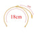 5 Pieces 304 Stainless Steel Gold Plated Solid Color Chain