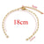 5 Pieces 304 Stainless Steel Gold Plated Solid Color Chain