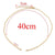 5 Pieces 304 Stainless Steel Gold Plated Solid Color Chain
