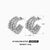 304 Stainless Steel 18K Gold Plated Casual Minimalist C Shape Round Earrings Necklace