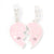 2 Pieces Set 37 * 12Mm Hole 4~4.9Mm Zinc Alloy Rhinestones Letter Heart Shape Polished Pendant