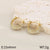 1 Pair Vintage Style Minimalist Heart Shape Inlay 304 Stainless Steel Zircon 18K Gold Plated Earrings