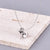 Minimalist Solid Color 304 Stainless Steel Titanium Steel 18K Gold Plated Plating Pendant Necklace
