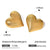 1 Pair Minimalist Classic Style Heart Shape Plating 316 Stainless Steel  18K Gold Plated Ear Studs