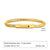 Minimalist Solid Color 201 Stainless Steel Buckle 18K Gold Plated Men'S Bracelets