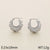 1 Pair Vintage Style Minimalist Heart Shape Inlay 304 Stainless Steel Zircon 18K Gold Plated Earrings