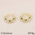 1 Pair Vintage Style Minimalist Heart Shape Inlay 304 Stainless Steel Zircon 18K Gold Plated Earrings