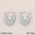 1 Pair Vintage Style Minimalist Heart Shape Inlay 304 Stainless Steel Zircon 18K Gold Plated Earrings