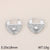 1 Pair Vintage Style Minimalist Heart Shape Inlay 304 Stainless Steel Zircon 18K Gold Plated Earrings