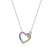925 Sterling Silver Zircon Heart Shape Pendant Necklace
