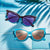 Ig Style Vacation Beach Solid Color Pc Cat Eye Half Frame Women'S Sunglasses