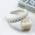 Women'S Elegant Lady Geometric Plastic Sponge Inlay Artificial Pearls Hair Band