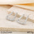 1 Pair Vintage Style Minimalist Heart Shape Inlay 304 Stainless Steel Zircon 18K Gold Plated Earrings