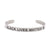 Minimalist C Shape Bamboo Joint Solid Color Titanium Steel Cuff Bracelets Bangle In Bulk